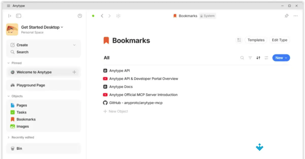 Download Anytype untuk Mac Uptodown 2026 screenshot 1