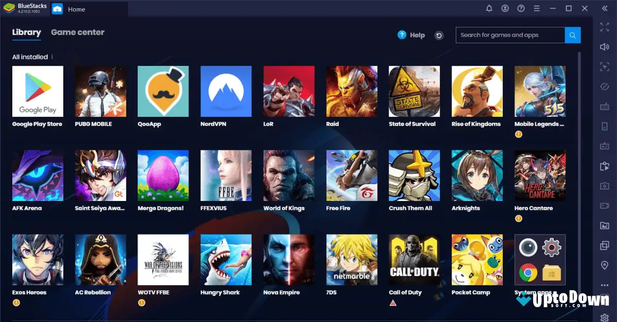 Dowdnload BlueStacks (Versi Terbaru 2026) untuk Win 11/10 screenshot 1