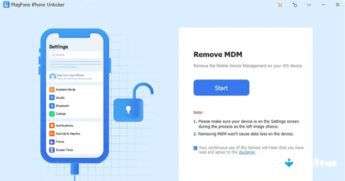 Pembuka Kunci iPhone MagFone untuk Mac Uptodown 2026 screenshot 1