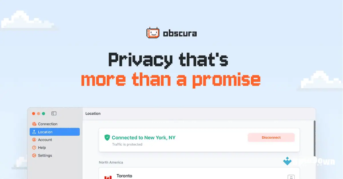 Obscura VPN untuk Mac \Download Gratis Uptodown screenshot 2