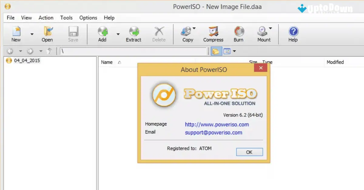 Download PowerISO (32-bit) (Terbaru 2026) screenshot 1
