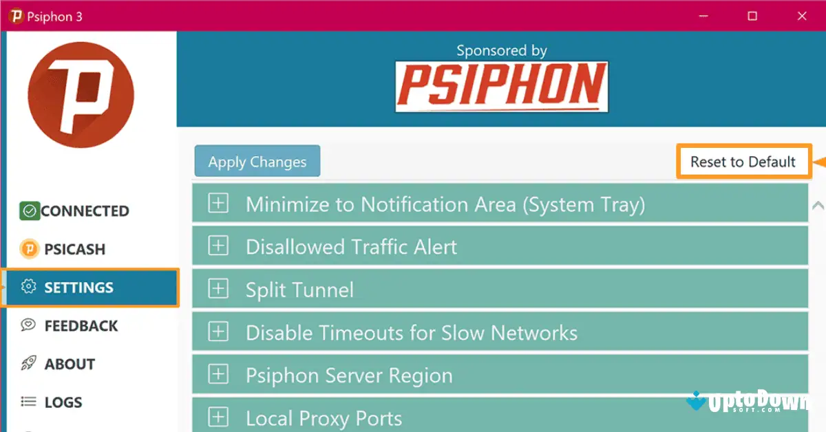 Download Psiphon (Terbaru 2026) untuk Win 11/10 screenshot 3