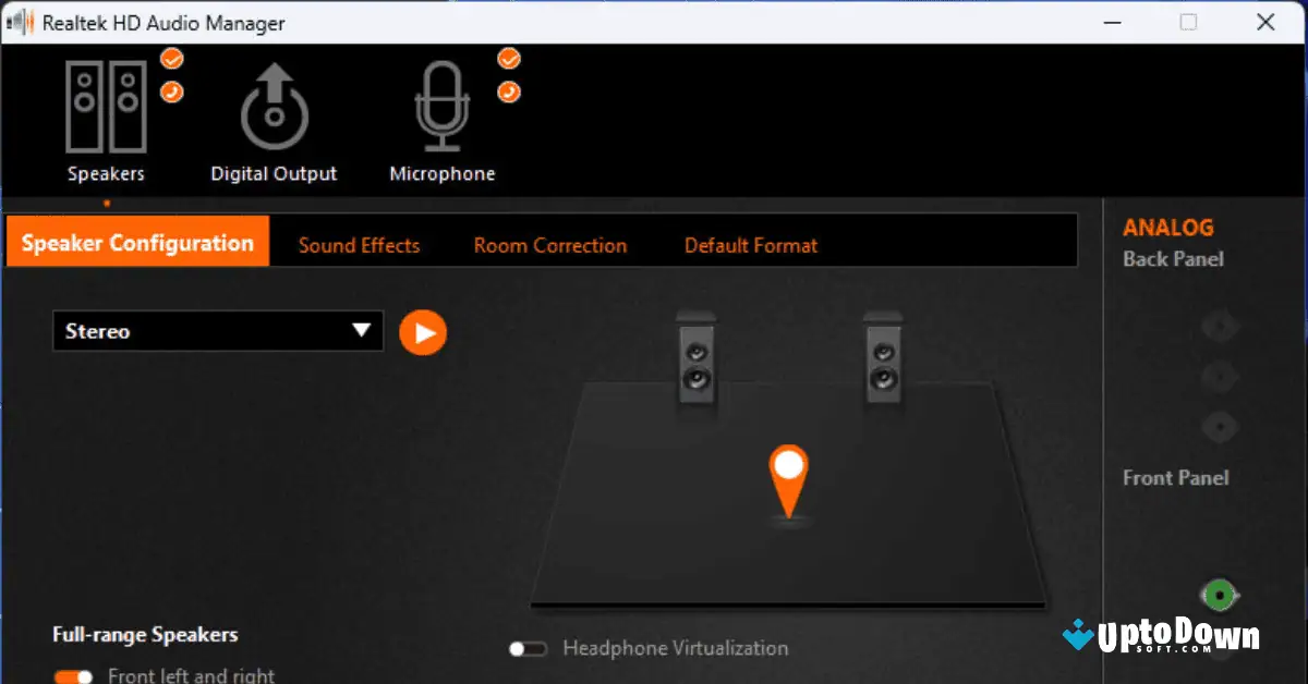 Download Realtek HD Audio Manager (Versi Terbaru 2026) screenshot 1