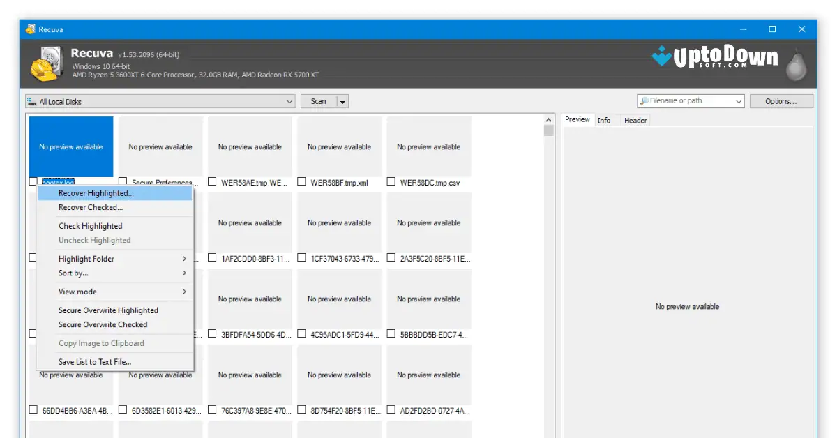 Download Recuva (Terbaru 2026) screenshot 2