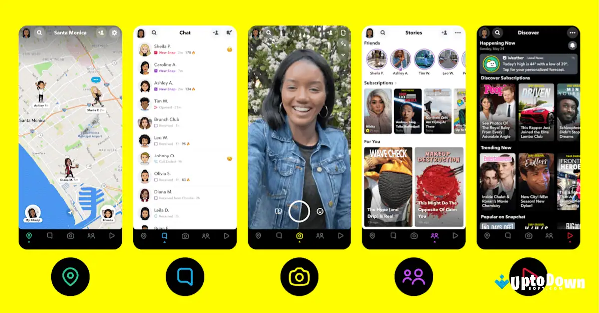 Snapchat Uptodown Download Gratis Versi Terbaru 2026 screenshot 2