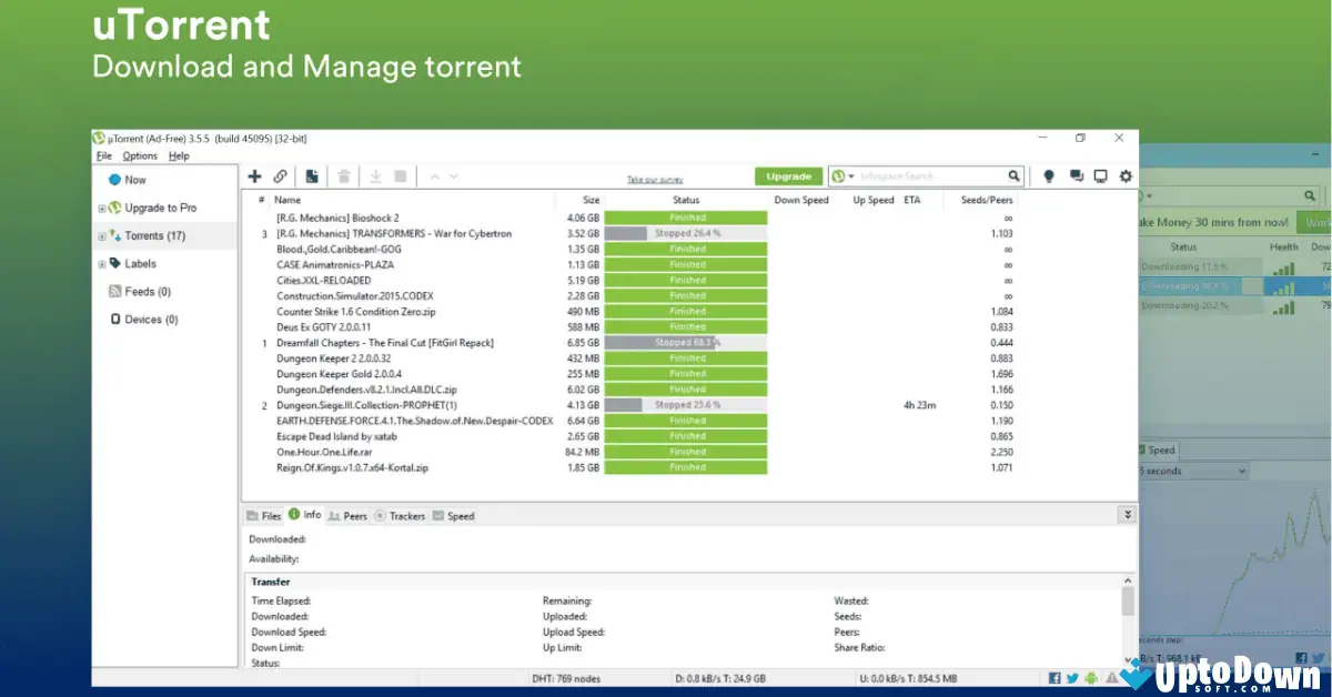 Download uTorrent untuk PC dari Uptodown 2026. screenshot 1