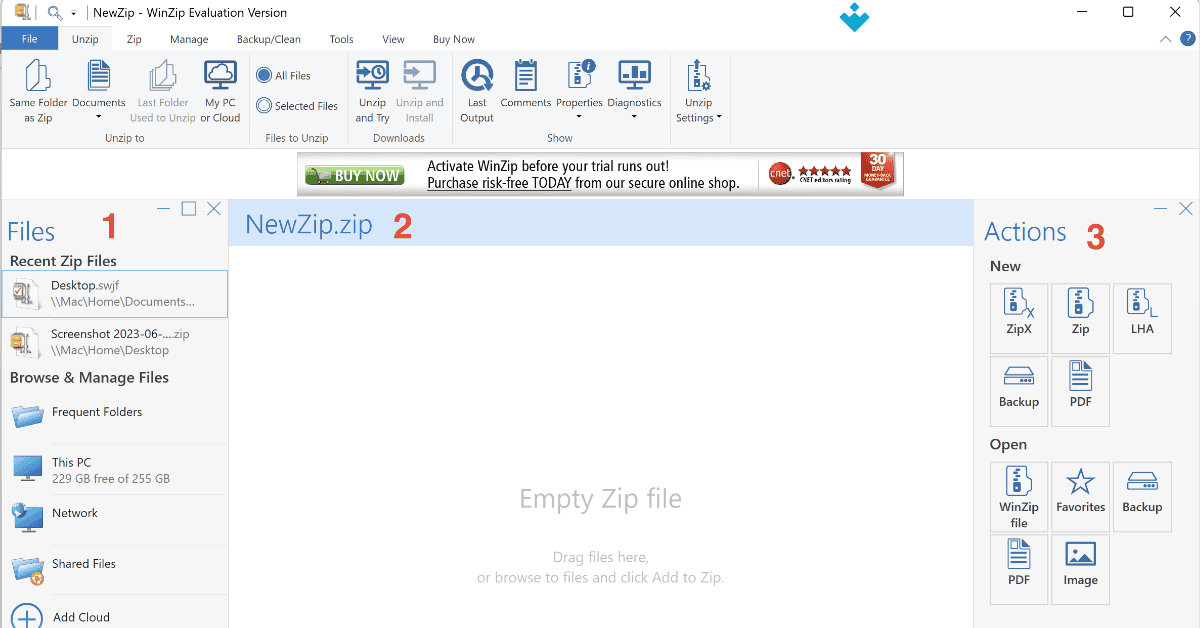 Download WinZip (32-bit) (Versi Terbaru 2026) screenshot 1